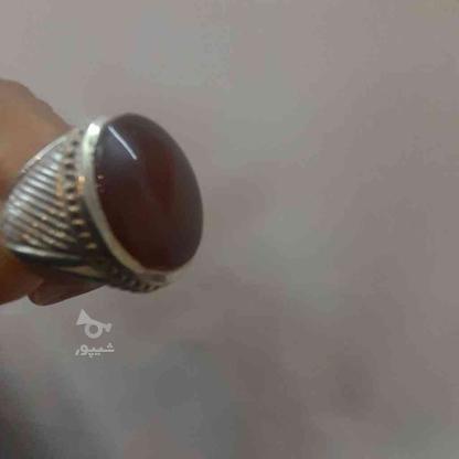 انگشتر عقیق یمنی اصل با حرز امام جواد ع وتربت کربلا در گروه خرید و فروش لوازم شخصی در قم در شیپور-عکس1