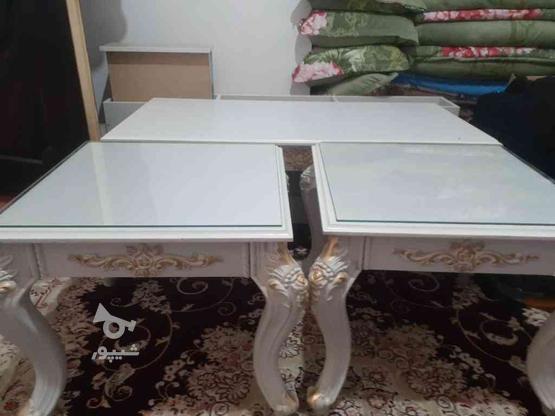 سه عدد میز سفید ویک عدد میز تلویزیون در گروه خرید و فروش لوازم خانگی در آذربایجان غربی در شیپور-عکس1