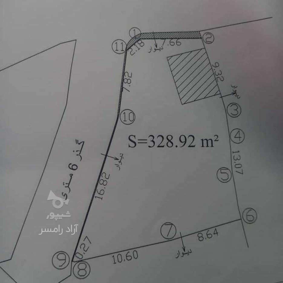 فروش زمین مسکونی 327 متر چهار صد دستگاه در گروه خرید و فروش املاک در مازندران در شیپور-عکس1