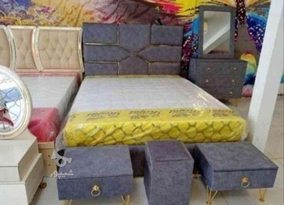 تخت خواب دونفره و همراه با تشک در گروه خرید و فروش لوازم خانگی در تهران در شیپور-عکس1