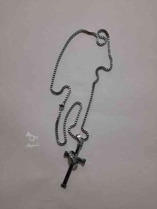گردنبند صلیب جنس تیتانیوم در گروه خرید و فروش لوازم شخصی در مازندران در شیپور-عکس1