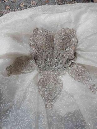 سنگ دوزی شده مجلل فنر دار کاپ دار لباس عروس کامل در گروه خرید و فروش لوازم شخصی در تهران در شیپور-عکس1