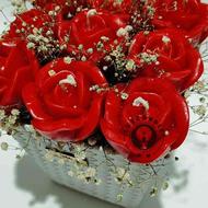 باکس گل جاودان شمعی ارزان تر از طبیعی تخفیف ویژه روز دختر