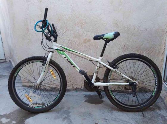دوچرخه دنده دار 24 پسرانه تمیز سالم در گروه خرید و فروش ورزش فرهنگ فراغت در آذربایجان شرقی در شیپور-عکس1