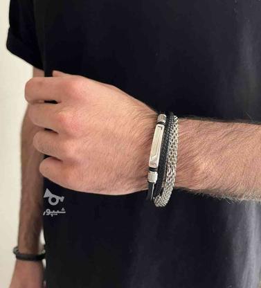دستبند 3 ردیفه استیل مردانه در گروه خرید و فروش لوازم شخصی در مازندران در شیپور-عکس1