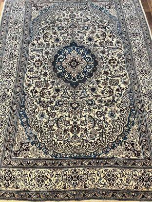 فرش ابریشم نایین دستباف 6 متری در گروه خرید و فروش لوازم خانگی در البرز در شیپور-عکس1