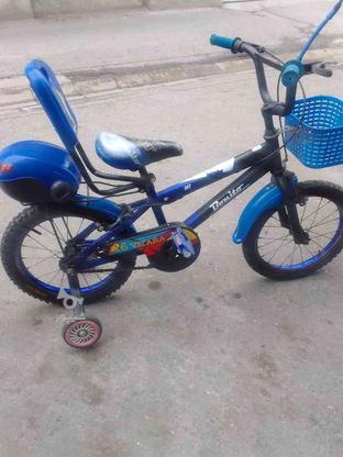 دوچرخه سایز 16 با لوازم ن در گروه خرید و فروش ورزش فرهنگ فراغت در مازندران در شیپور-عکس1