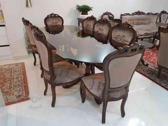 میز غذاخوری 8 نفره شیک در گروه خرید و فروش لوازم خانگی در تهران در شیپور-عکس1