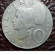 سکه نقره ارزشمند پنج و ده شیلینگ اتریش