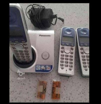 تلفن بی سیم پاناسونیک با سه عدد گوشی در گروه خرید و فروش لوازم الکترونیکی در خراسان رضوی در شیپور-عکس1