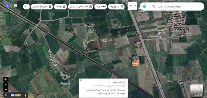 زمین کشاورزی، 4008 متر، روبروی روستای حاجی آباد در گروه خرید و فروش املاک در گلستان در شیپور-عکس1