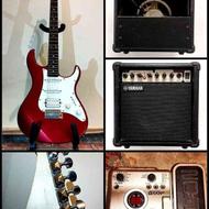 گیتار الکتریک Yamaha pasifica و آمپ و وسایل