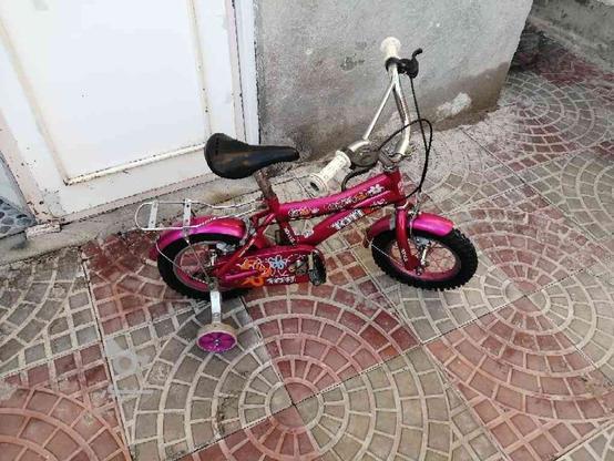 فروش دوچرخه دخترانه انداز 12 درحد صفر در گروه خرید و فروش ورزش فرهنگ فراغت در آذربایجان غربی در شیپور-عکس1
