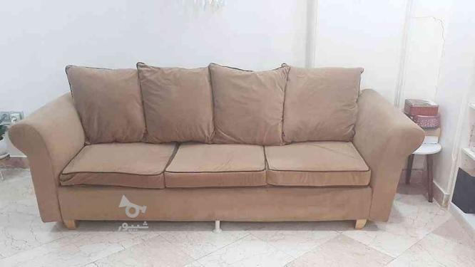 کاناپه سه نفره - کارکرده اما کاملا سالم در گروه خرید و فروش لوازم خانگی در تهران در شیپور-عکس1