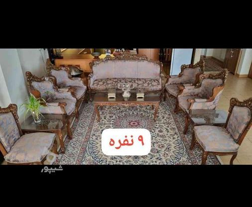 مبل و میز ناهارخوری چوب گردو اعلی در گروه خرید و فروش لوازم خانگی در اصفهان در شیپور-عکس1