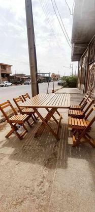 میز و صندلی تاشو چوبی درجه کیفی +A در گروه خرید و فروش لوازم خانگی در تهران در شیپور-عکس1