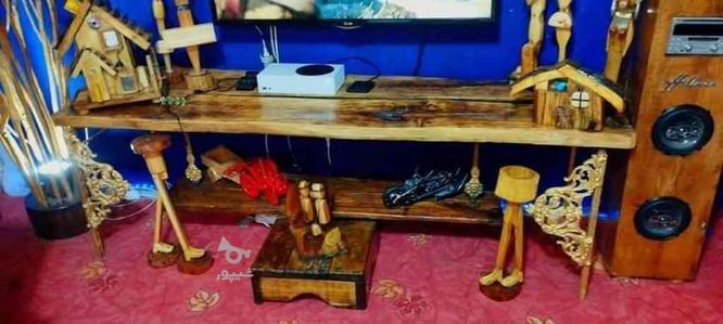میز تلویزیون چوبی یه کار شیک جدید در گروه خرید و فروش لوازم خانگی در آذربایجان شرقی در شیپور-عکس1