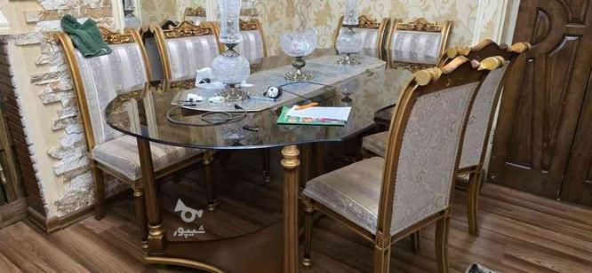 مبلمان استیل9نفره ومیز ناهار خوری 8 نفره در گروه خرید و فروش لوازم خانگی در تهران در شیپور-عکس1