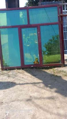 دو عدد پنجره آهنی تازه ساخت با شیشه دودی سبز در گروه خرید و فروش لوازم خانگی در گیلان در شیپور-عکس1