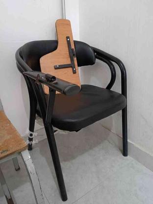 صندلی تحریر چرمی دسته دار در گروه خرید و فروش صنعتی، اداری و تجاری در آذربایجان غربی در شیپور-عکس1
