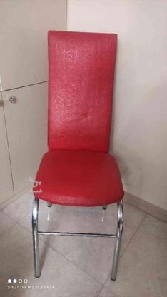 صندلی فلزی چرمی قرمز رنگ در گروه خرید و فروش لوازم خانگی در آذربایجان شرقی در شیپور-عکس1