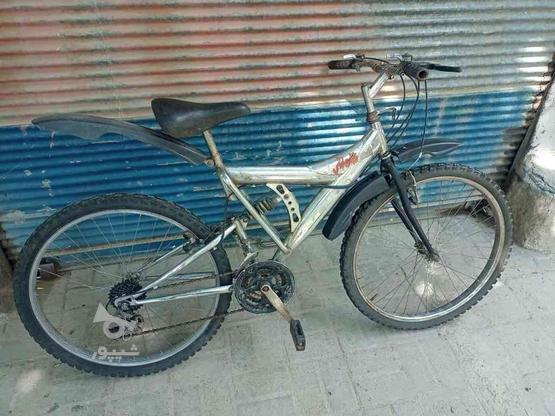 دوچرخه 26 دنده ای استیل در گروه خرید و فروش ورزش فرهنگ فراغت در همدان در شیپور-عکس1