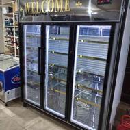 یخچال ایستاده دومتری فرم لس فریزر بستنی