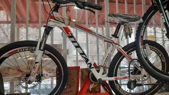 دوچرخه26تیتان ترمز دیسکی طوقه 5سانت نو در گروه خرید و فروش ورزش فرهنگ فراغت در مرکزی در شیپور-عکس1
