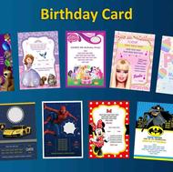 کارت دعوت به جشن تولد با طرح درخواستی شما