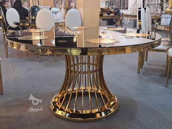 میز گردتالاری مدل کمانی طلایی در گروه خرید و فروش صنعتی، اداری و تجاری در تهران در شیپور-عکس1
