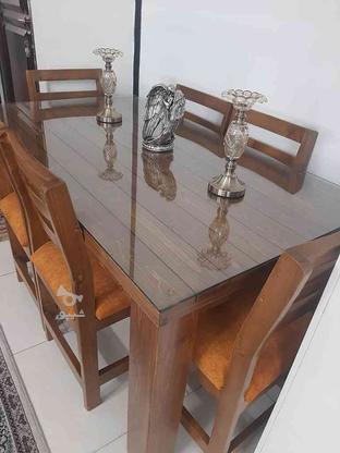 میز ناهار خوری شش نفره تمام چوب سفارشی ساخته شده در گروه خرید و فروش لوازم خانگی در تهران در شیپور-عکس1