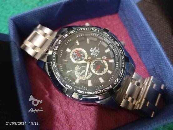 ساعت مچی بند استیل تاریخ دار تک موتوره استفاده نشده عالی در گروه خرید و فروش لوازم شخصی در مازندران در شیپور-عکس1