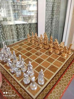 شطرنج خاتم کاری با مهر فلزی جا خودکاری معاوضه و فروش در گروه خرید و فروش ورزش فرهنگ فراغت در آذربایجان غربی در شیپور-عکس1