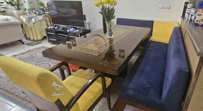 میز نهارخوری شش نفره چوبی در گروه خرید و فروش لوازم خانگی در البرز در شیپور-عکس1