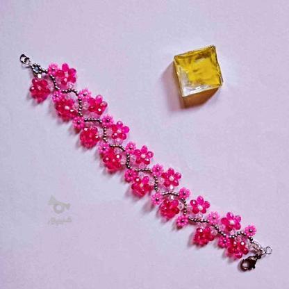 «دستبند کریستال و منجوق گل سرخابی» در گروه خرید و فروش لوازم شخصی در تهران در شیپور-عکس1