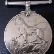 مدال یادبود قدیمی جنگ جهانی دوم