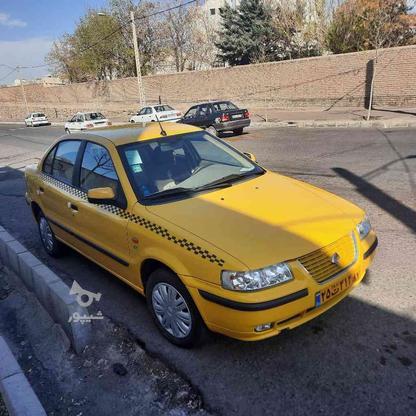 تاکسی سمند درون شهری خط آزاد گردشی 1401 در گروه خرید و فروش وسایل نقلیه در زنجان در شیپور-عکس1