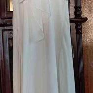لباس مجلسی سفید همراه باشال