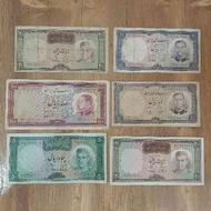 فروش اسکناس های کارکرده پهلوی و 3 جفت بانکی جمهوری اسلامی