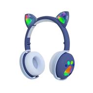 هدفون مدل BK1 طرح گوش گربه ای رنگ سرمه ای (در حد نو)
