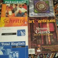 تعدادی کتابهای دانشگاهی رشته هنر و کتابهای آموزش زبان انگلیس