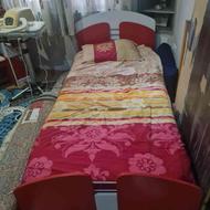 تخت خواب یک نفره ام دی اف همراه با میز آرایش