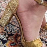 کفش مجلسی طلایی
