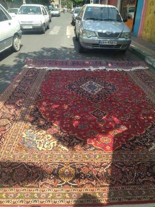 یک تخته فرش ریزنقش وخوش نقشه خیلی سبک کاشان در گروه خرید و فروش لوازم خانگی در تهران در شیپور-عکس1