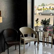 نیم ست پلاستیکی صندلی حصیری میز پلاستیکی صندلی حصیری تاشو