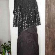 لباس مجلسی رنگ مشکی گیر پور پولکی سایز 44و46