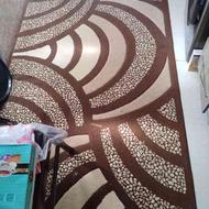 قالیچه چهارمتری رنگ کرم وقهوه ای