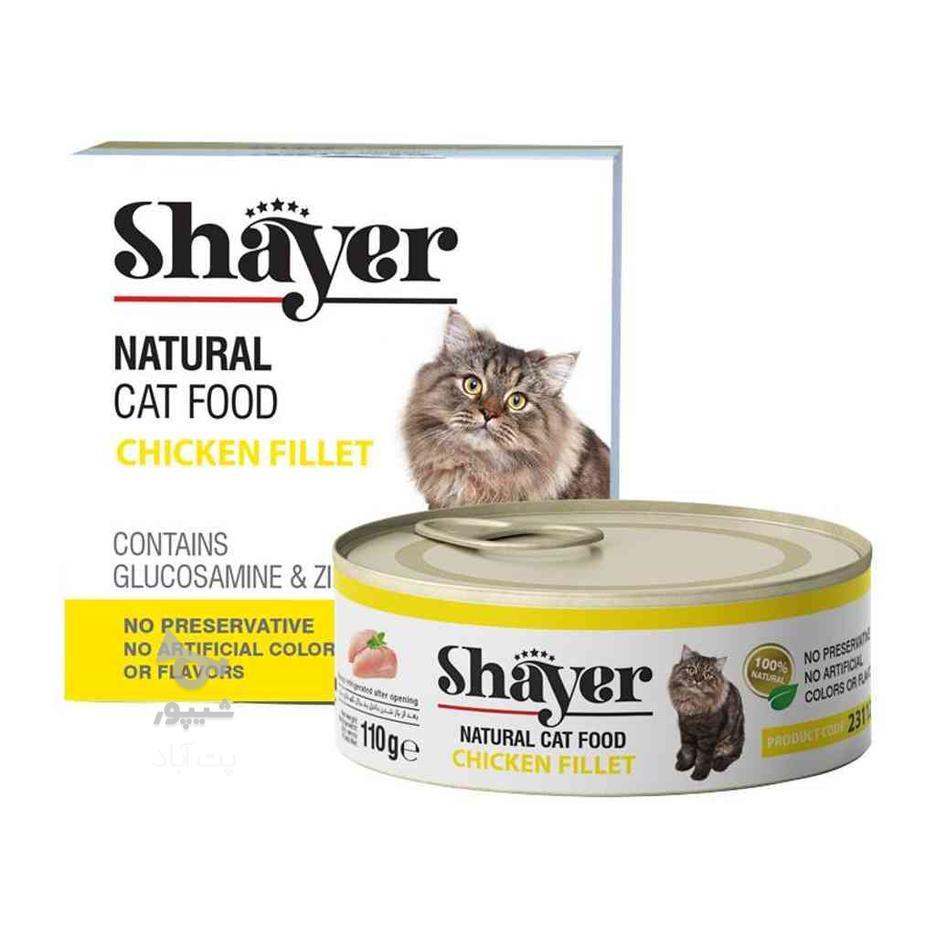 کنسرو نچرال گربه با طعم فیله مرغ شایر Shayer Natural Cat Foo در گروه خرید و فروش ورزش فرهنگ فراغت در تهران در شیپور-عکس1