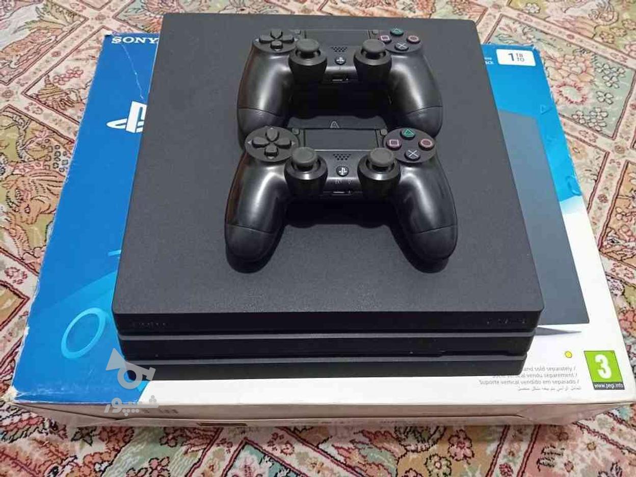 کنسول ps4 pro دو دسته 1 ترا با کارتن بسیار تمیز در گروه خرید و فروش لوازم الکترونیکی در مازندران در شیپور-عکس1