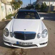 بنز کلاس E240 اتوماتیک مدل 2003 سفید اور هال